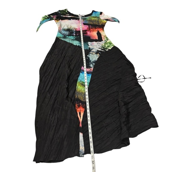 Rare Viviana Gabeiras Colorful Abstract Maxi Dress Art To Wear Women’s Size XL - Picture 12 of 15